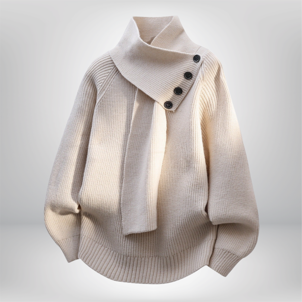 Ivora | Pull à col écharpe confortable