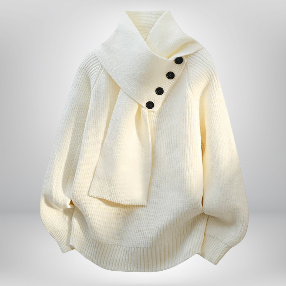 Ivora | Pull à col écharpe confortable