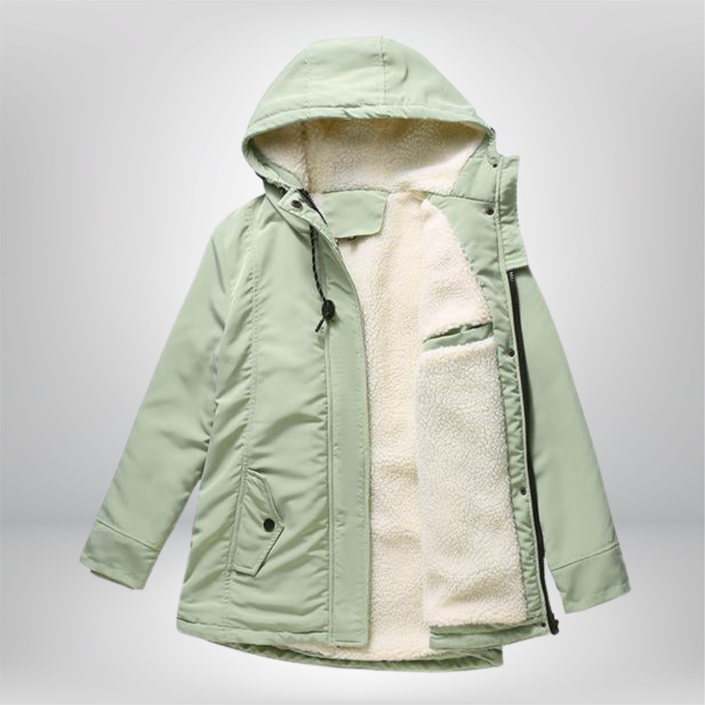 Colette | Manteau d'hiver matelassé et douillet avec capuche