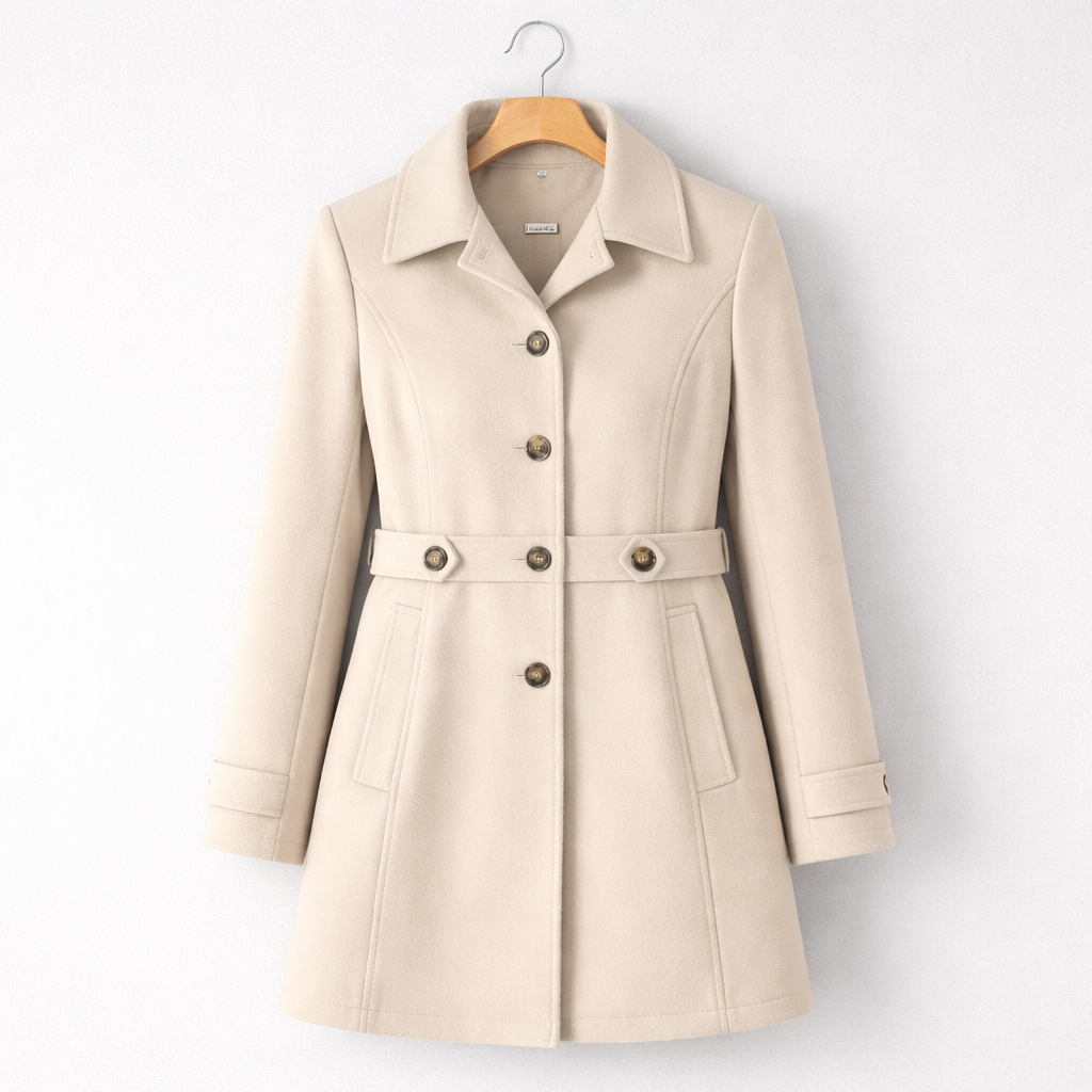 Harmonie | Manteau Élégant en Laine Mélangée