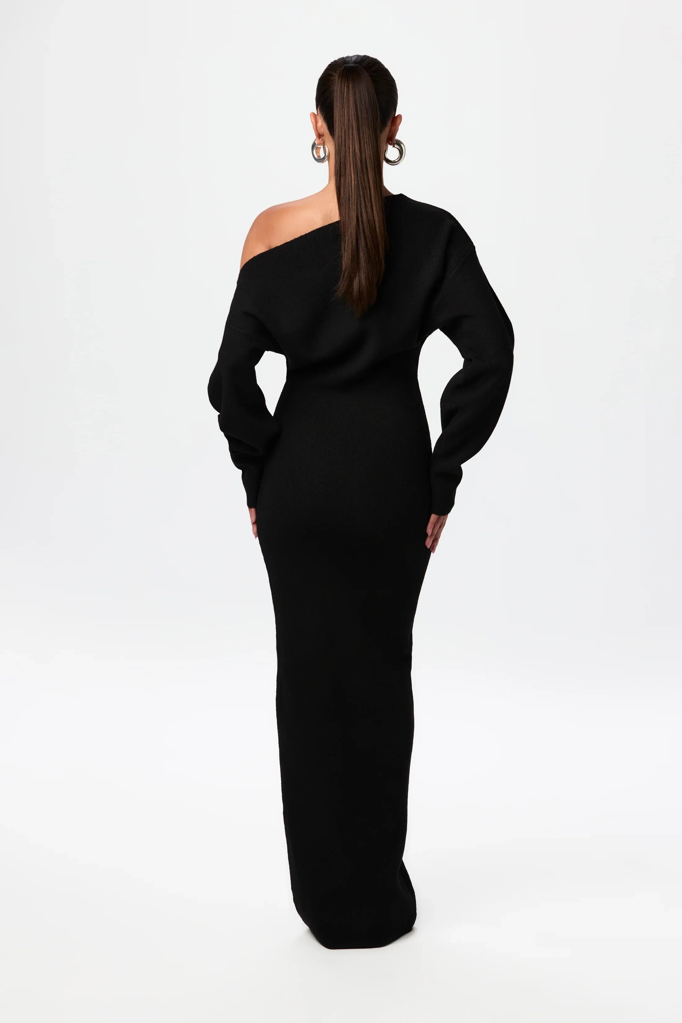 Robe Pull à Épaules Dénudées