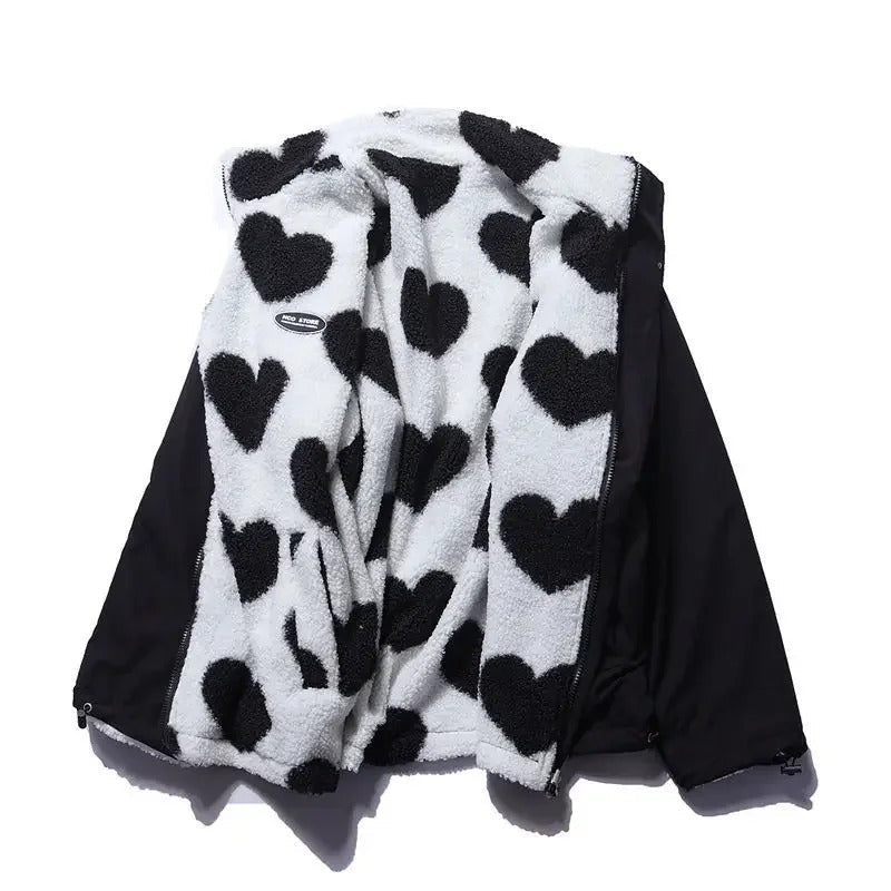 Catherine™ | Veste réversible à cœurs