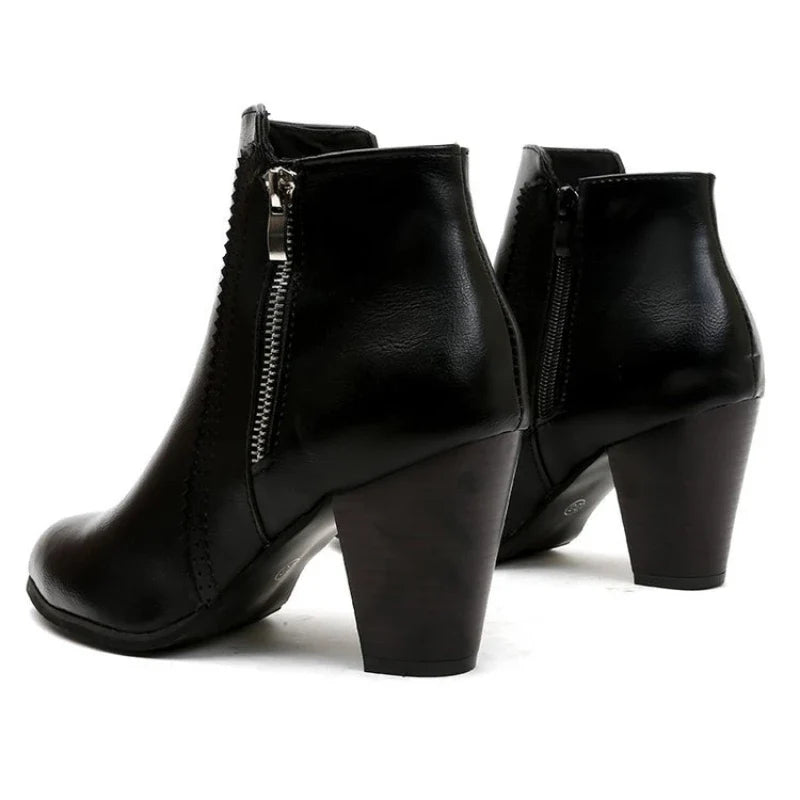 Bottes à Talons Chunky Rétro