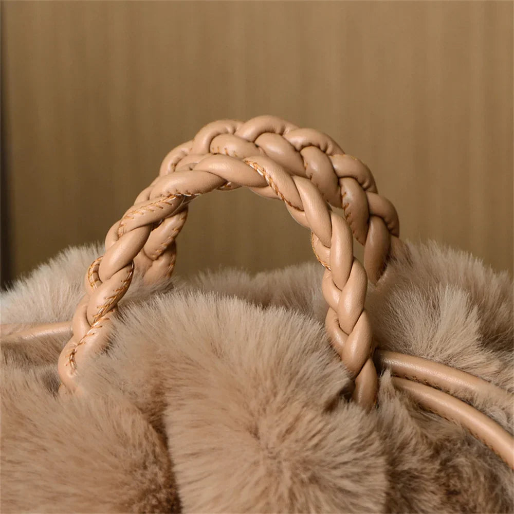 Éliane | Sac à bandoulière en peluche citrouille