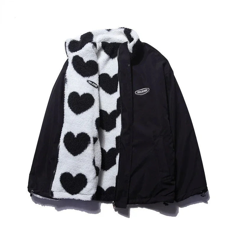 Catherine™ | Veste réversible à cœurs
