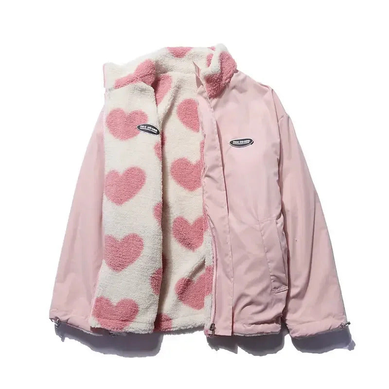 Catherine™ | Veste réversible à cœurs
