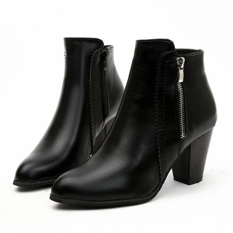 Bottes à Talons Chunky Rétro