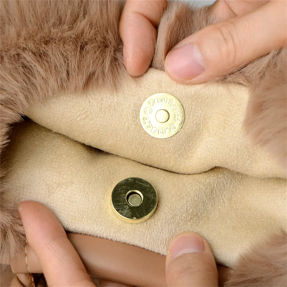 Éliane | Sac à bandoulière en peluche citrouille