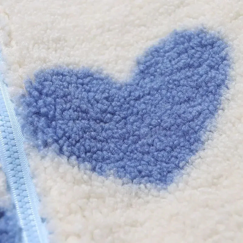 Catherine | Veste réversible à cœurs