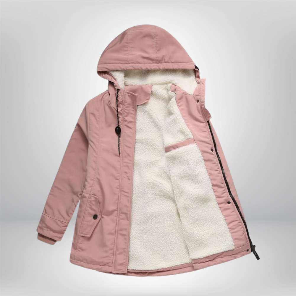 Colette | Manteau d'hiver matelassé et douillet avec capuche