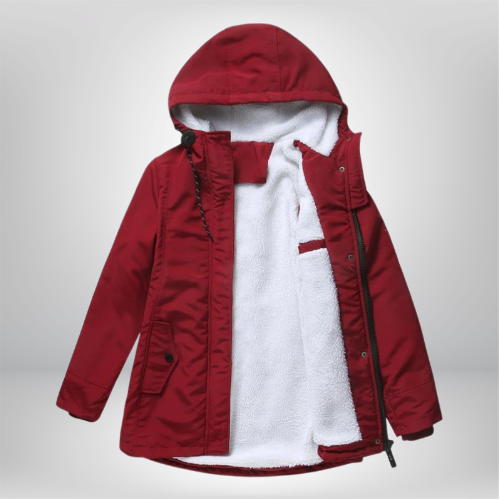 Colette | Manteau d'hiver matelassé et douillet avec capuche