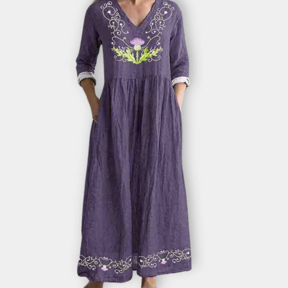 Nerina - Robe Maxi Vibe Boho Breeze